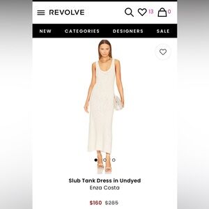 Revolve Cream Knit Midi Dress - Never Worn